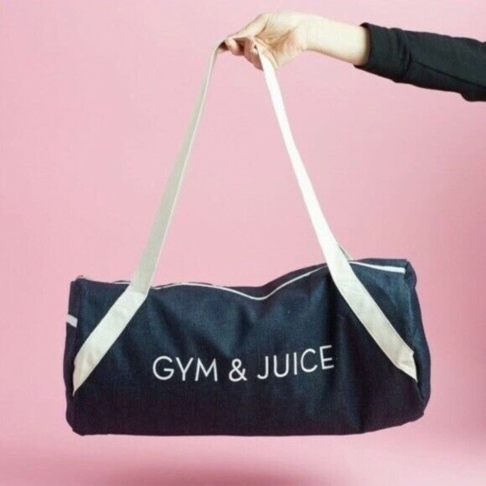 Private Party Denim Gym & Juice Duffel Gym Bag